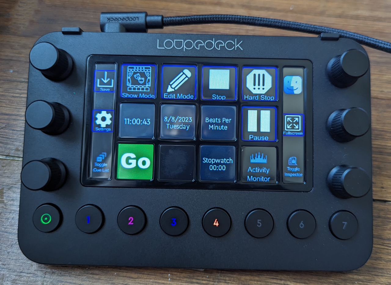 Q Lab Console QLab Profile for Loupedeck – Projectile Objects