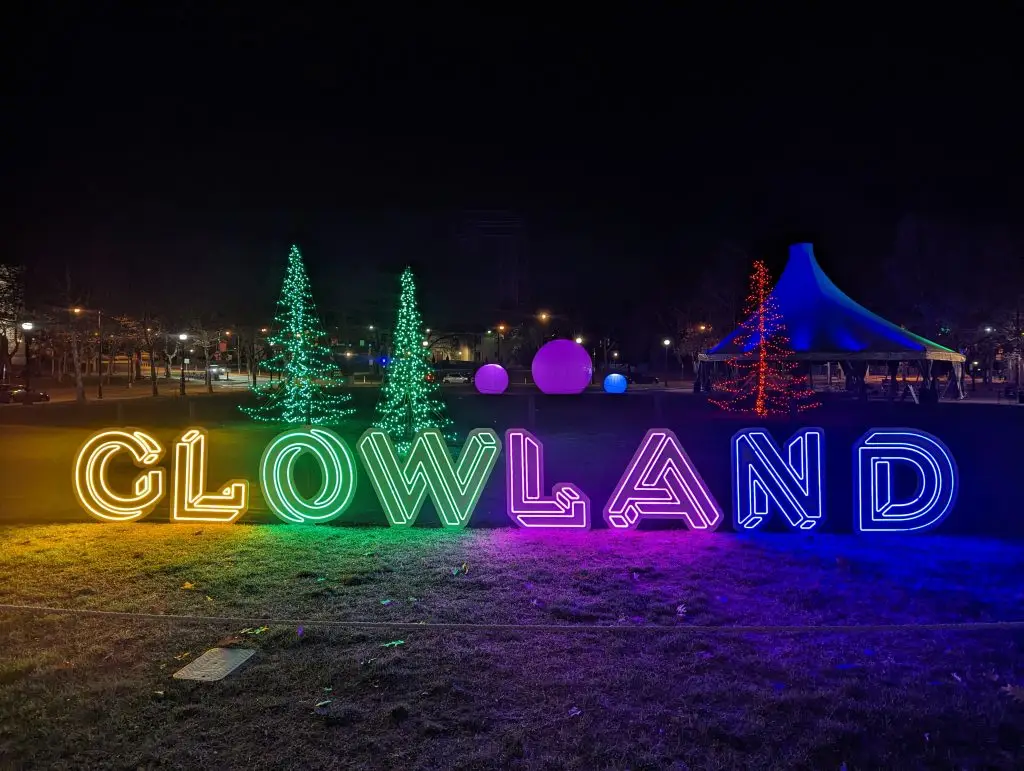 Glowland Pittsburgh Colorful LED Light up sign with LED neon lighting. custom Design. Pittsburgh, PA. ProjectileObjects LLC.